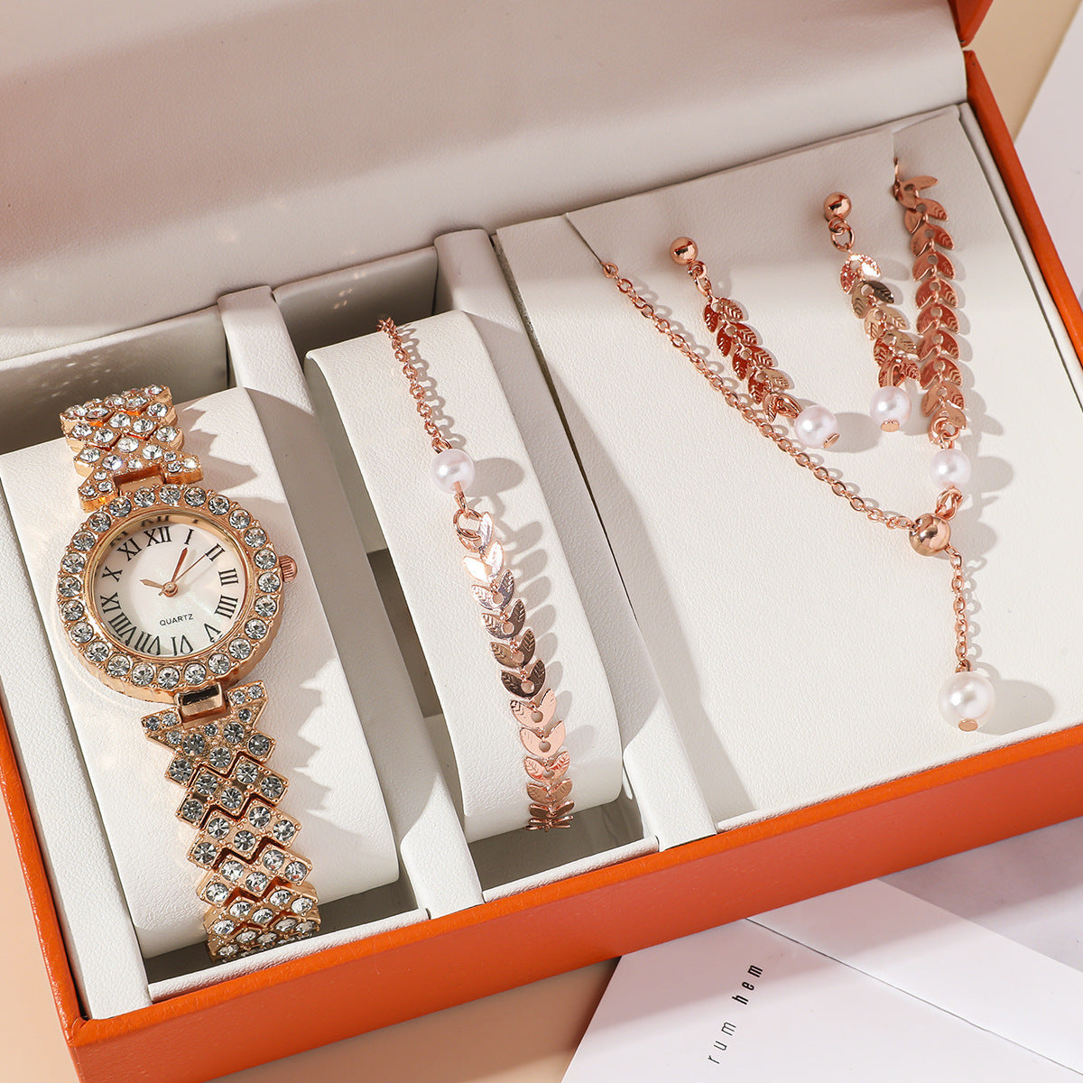 Coffret Montre & Bijoux Femme – Élégance & Raffinement