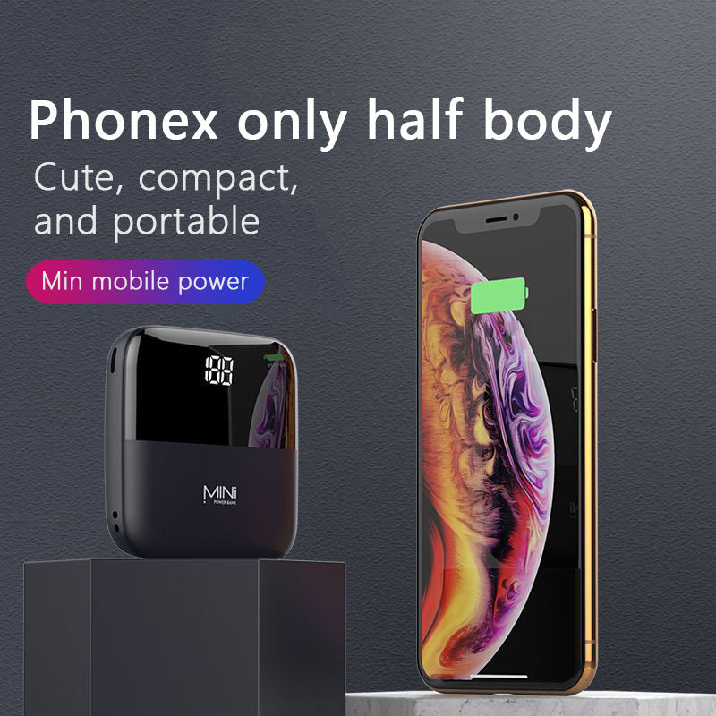 Mini Power Bank 10000mAh – Compact, Stylé & Ultra-Puissant