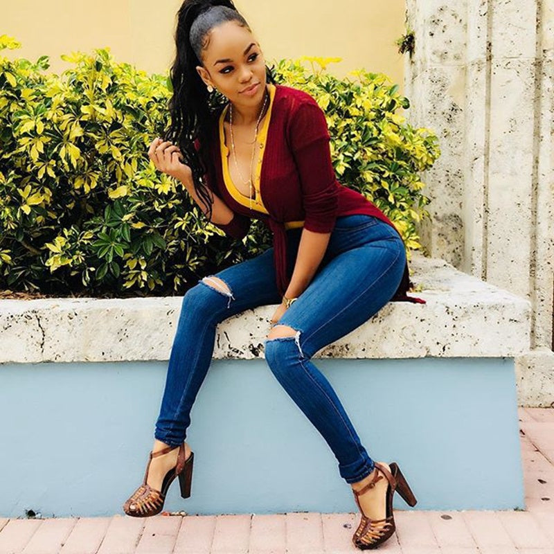 Jean Skinny Taille Haute Push-Up – Galbe & Confort