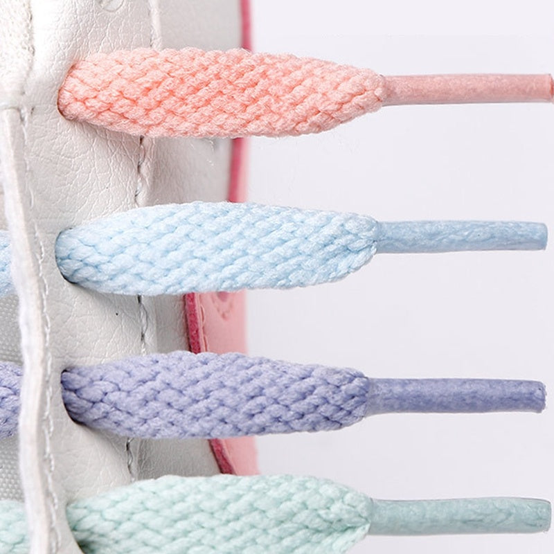 Lacets colorés pastel – Accessoire mode sneakers tendance TikTok