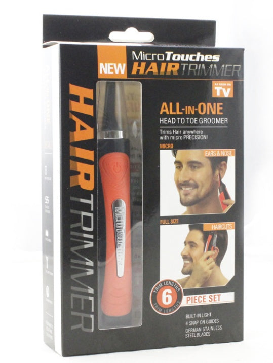 Rasoir électrique multifonction nez, oreilles & sourcils – Tondeuse de précision portable