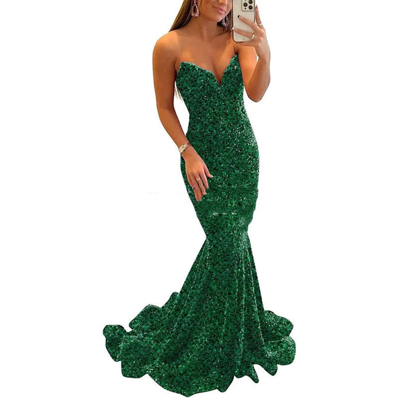 Robe de Soirée Longue à Sequins – Élégance et Glamour pour les Grandes Occasions