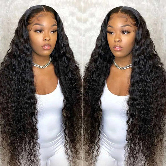 Perruque Curly HD T-Part 5x1 en cheveux humains – Lace transparente – Pose rapide & naturelle