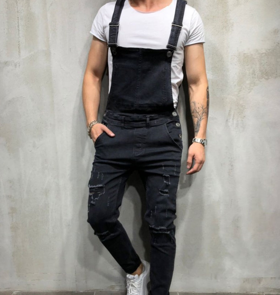 Salopette Homme en Jean – Style Décontracté & Urbain – Mode Streetwear