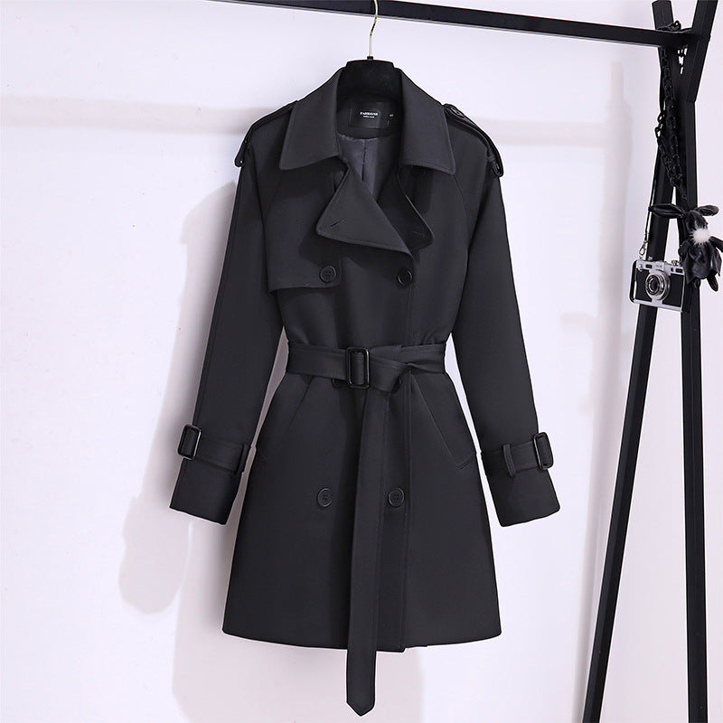 Trench Élégance Parisienne™ – Manteau Court à Ceinture