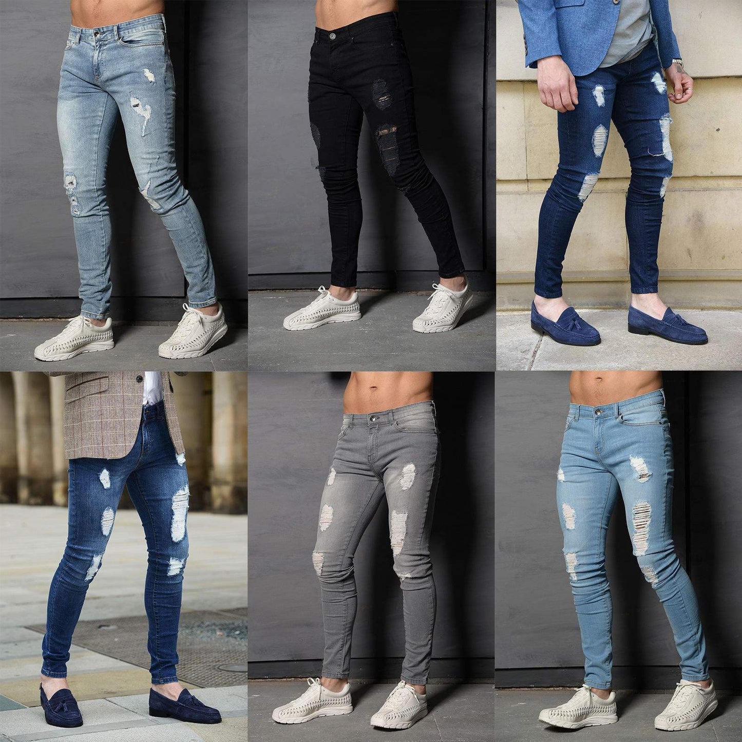 Jean Slim Déchiré Homme – Collection Streetwear
