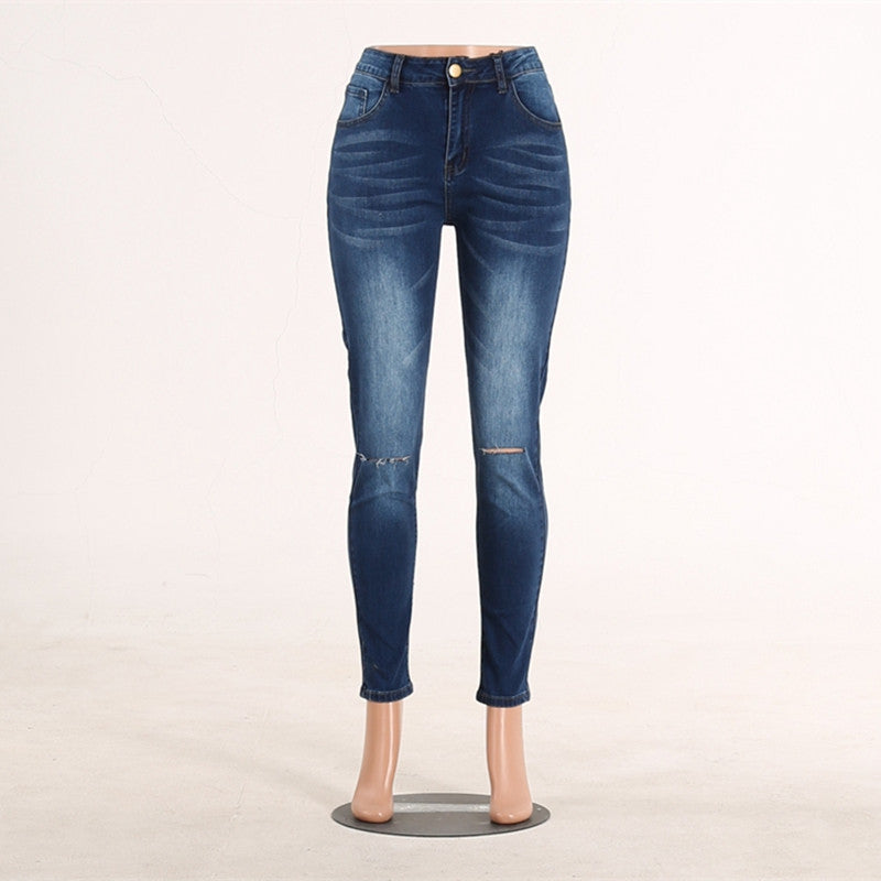 Jean Skinny Taille Haute Push-Up – Galbe & Confort