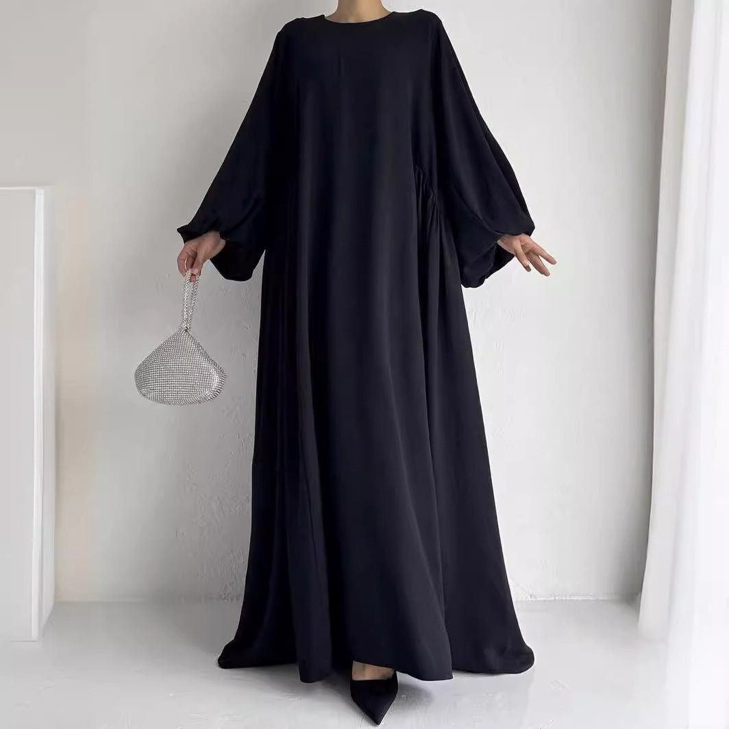 Robe Longue Ample Unie – Élégance Minimaliste et Confort Absolu