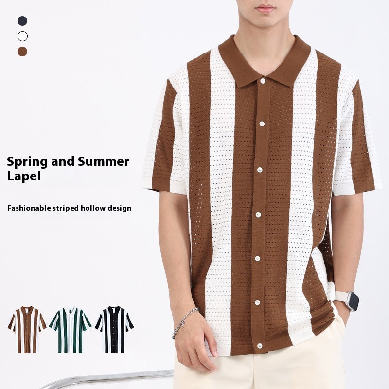 Chemise à Rayures Homme - Élégance Moderne