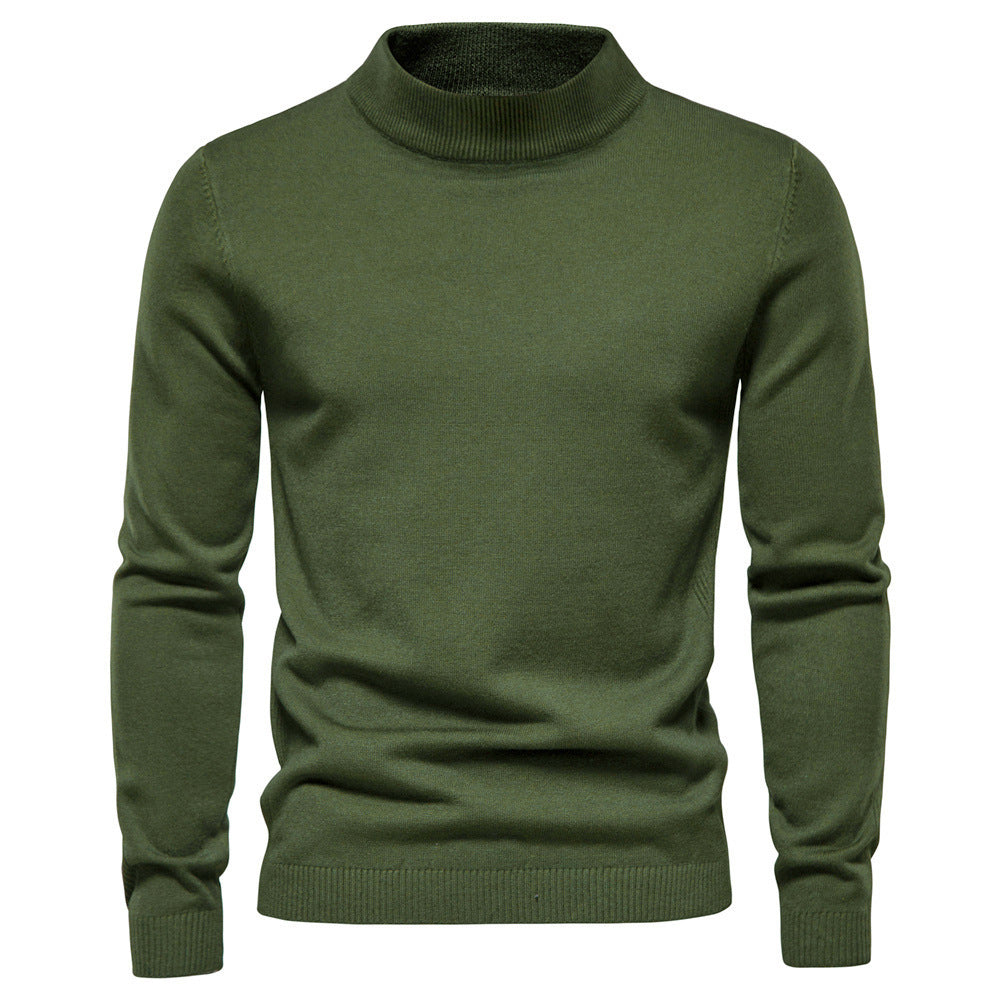 Pull Homme Col Montant – Style Chic Décontracté – Automne & Hiver
