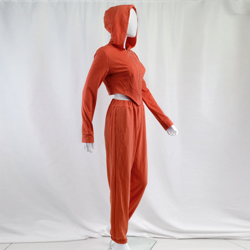 Ensemble femme pantalon taille haute + veste crop – Look chic & casual tendance