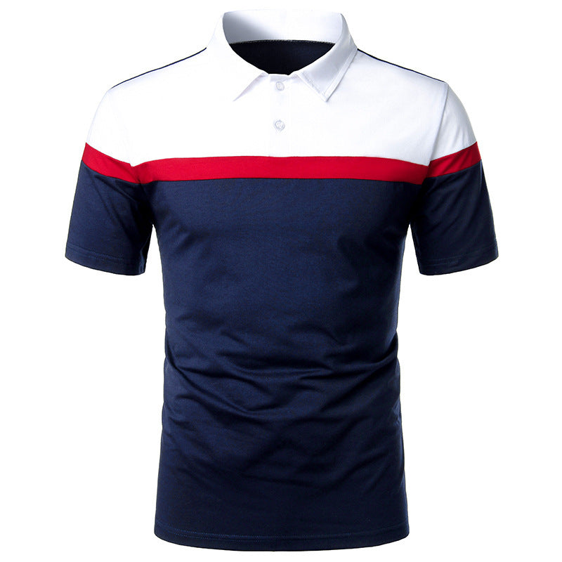 Polo homme à bandes contrastées – Style sportswear chic