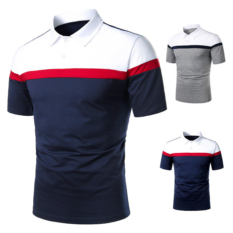 Polo homme à bandes contrastées – Style sportswear chic