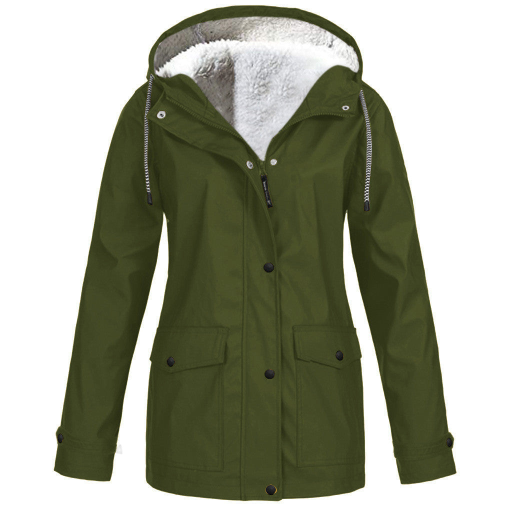 Parka Imperméable Doublée Polaire Femme