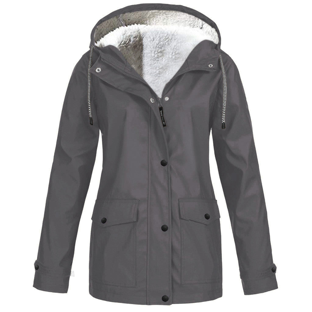 Parka Imperméable Doublée Polaire Femme