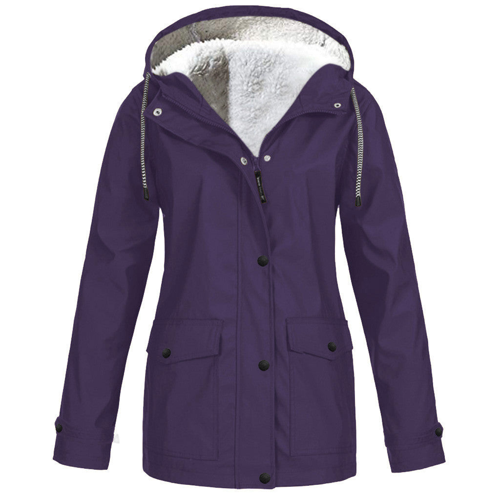 Parka Imperméable Doublée Polaire Femme