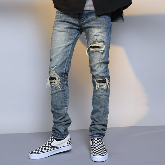 JEAN HOMME SLIM DÉCHIRÉ – STYLE URBAIN TENDANCE