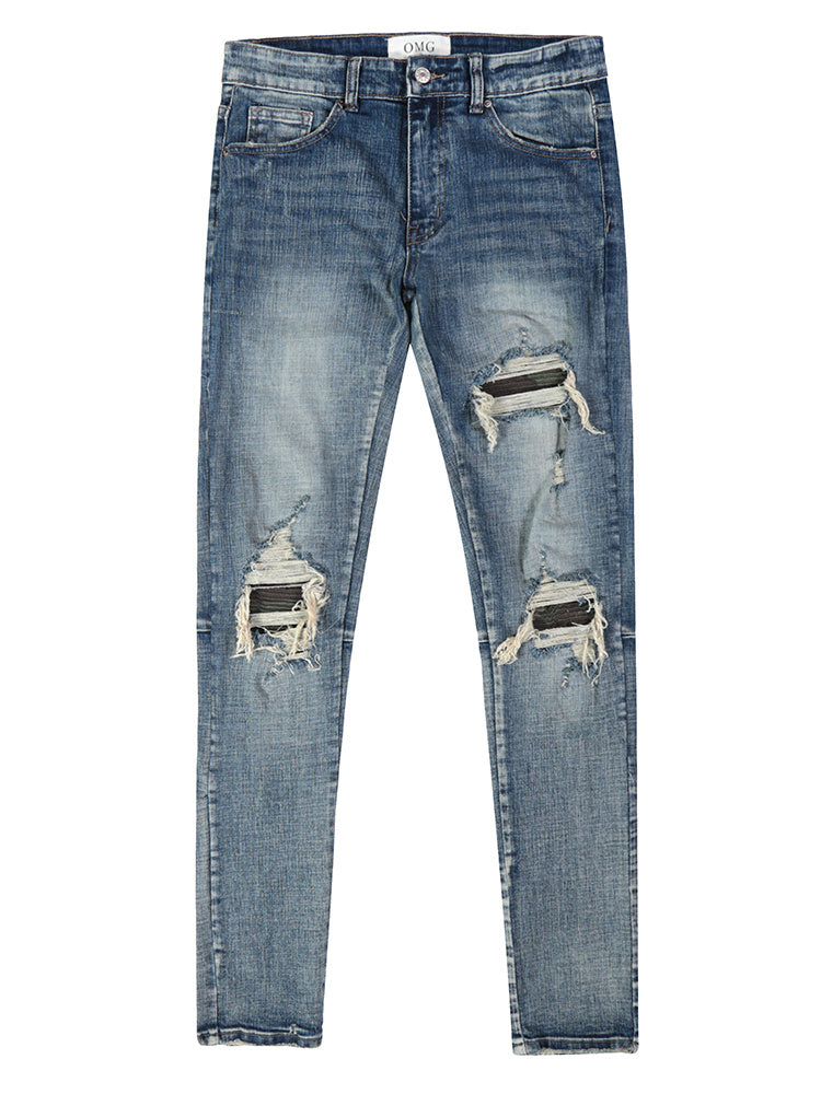 JEAN HOMME SLIM DÉCHIRÉ – STYLE URBAIN TENDANCE