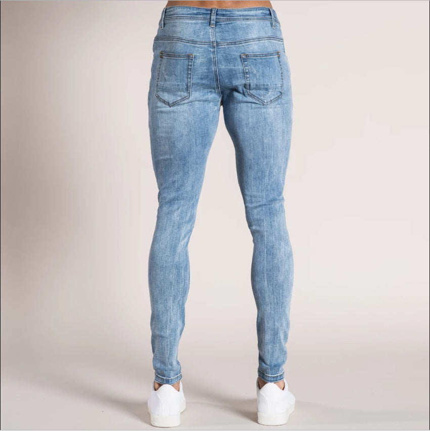 Jean Slim Déchiré Homme – Confort et Style Urbain