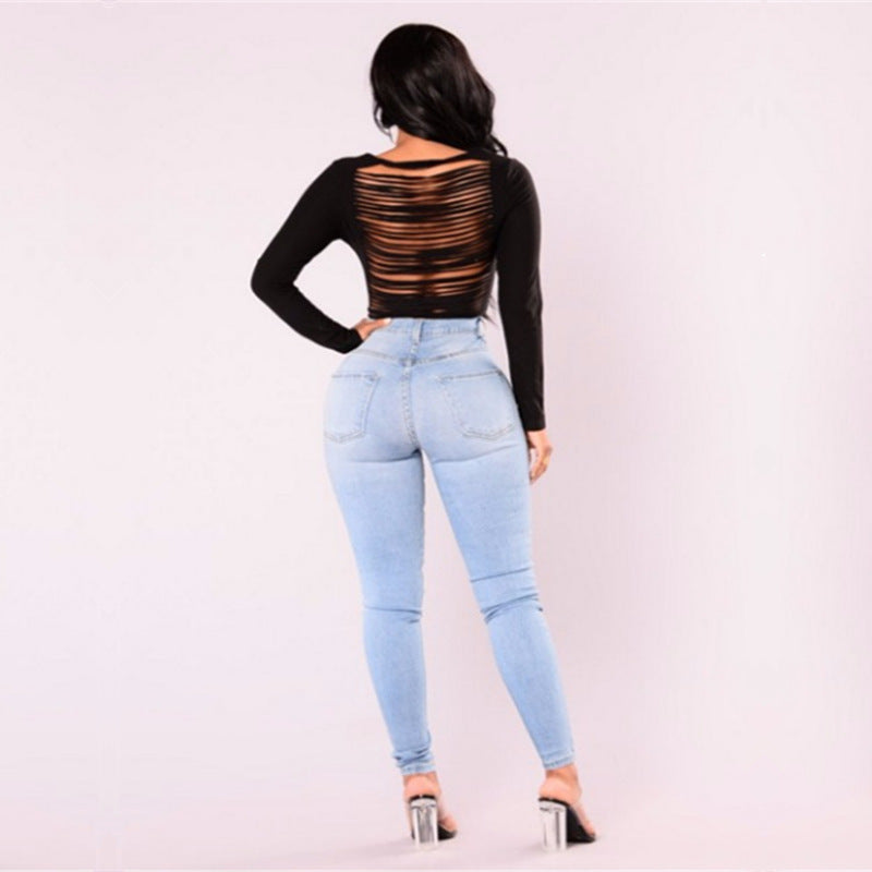 Jean Skinny Taille Haute Femme – Confort & Silhouette Parfaite