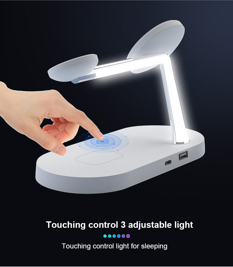 ⚡ Chargeur Sans Fil Magnétique 5 en 1 – iPhone | Apple Watch | AirPods | Lampe LED