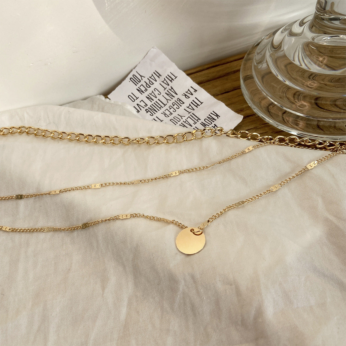 Collier Multi-Rangs Femme – Élégance Dorée & Style Chic