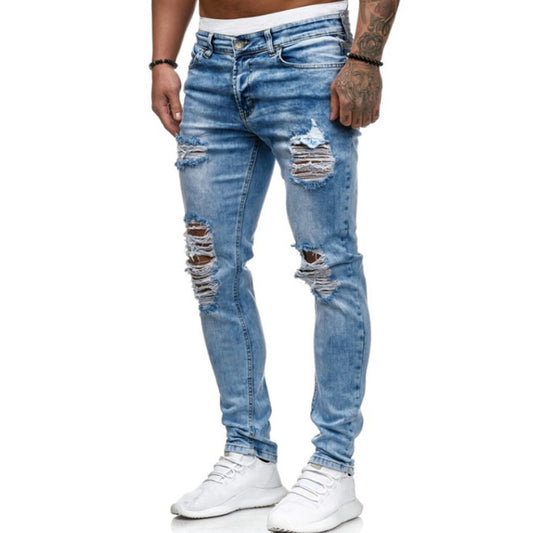 Jean Slim Stretch Déchiré Homme – Style Streetwear & Confort