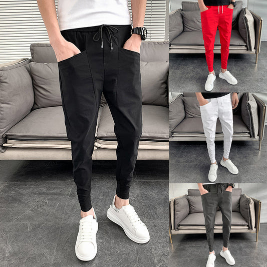 Jogger slim homme avec cordon, coupe ajustée et style urbain
