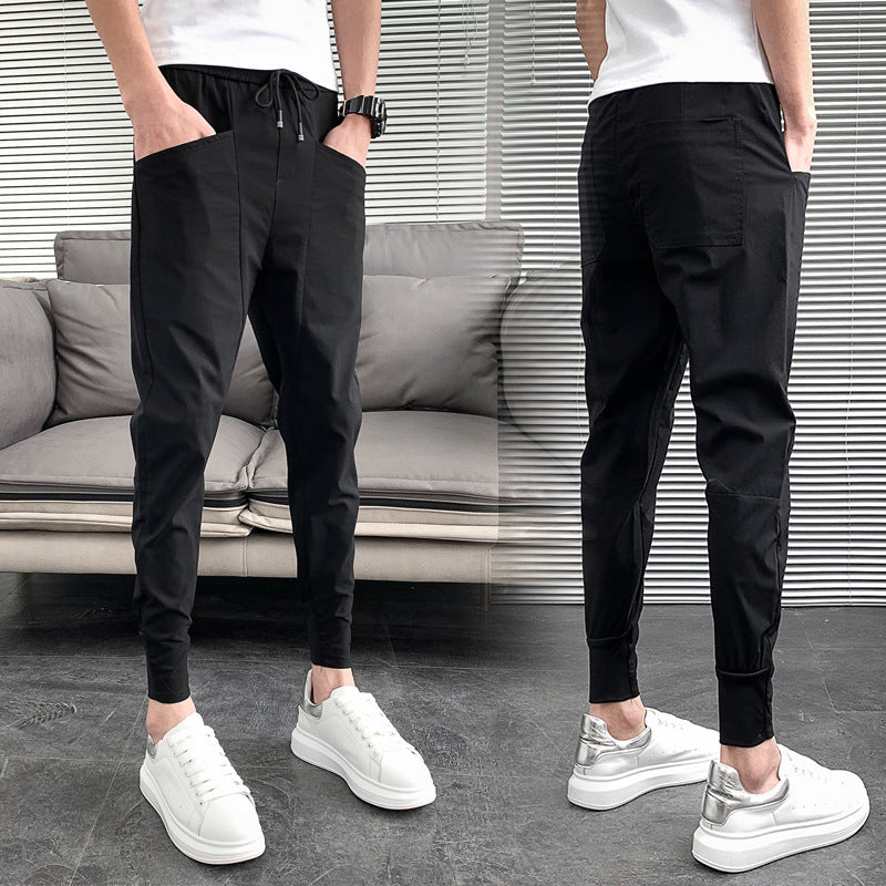 Jogger slim homme avec cordon, coupe ajustée et style urbain