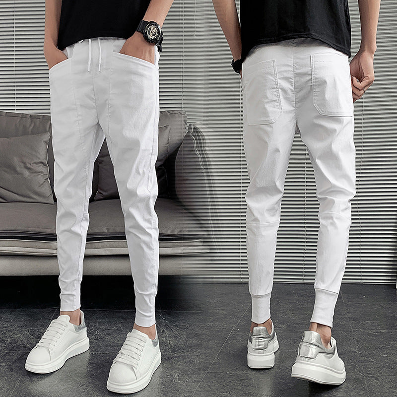 Jogger slim homme avec cordon, coupe ajustée et style urbain