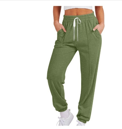 Pantalon Jogger Femme – Taille Élastique & Cordon | Pantalon de Sport Décontracté Streetwear