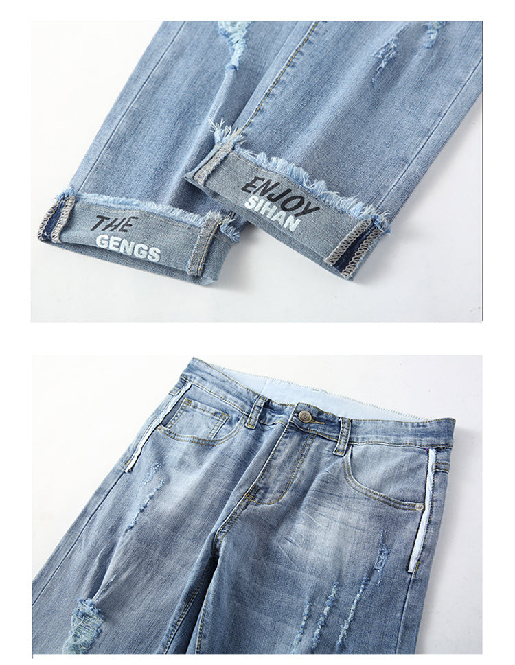 Jean Slim Déchiré Stretch – Look Streetwear Homme