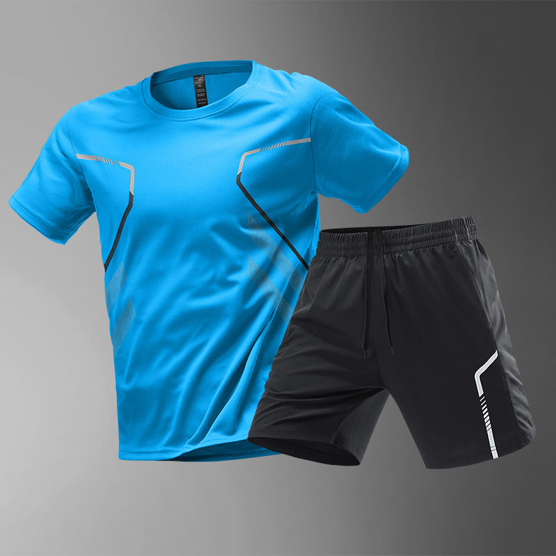 Ensemble de Sport Homme – T-shirt + Short Respirant