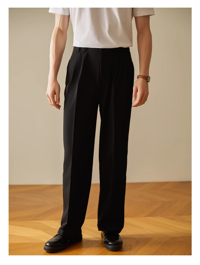 Pantalon Droit Élastique Business Casual – Confort & Élégance Quotidienne