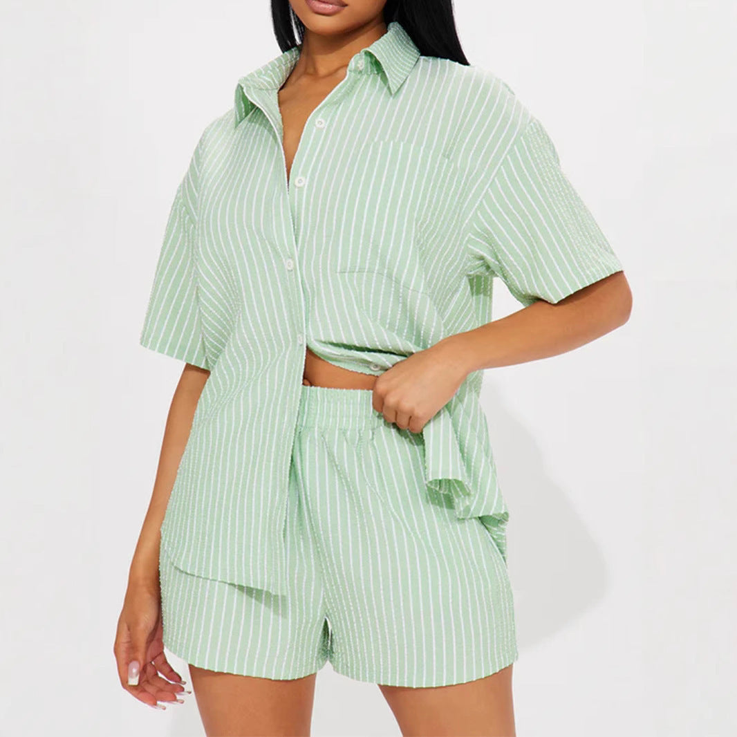 Ensemble 2 pièces été – Short & Chemise oversize fluide | Look tendance 2025