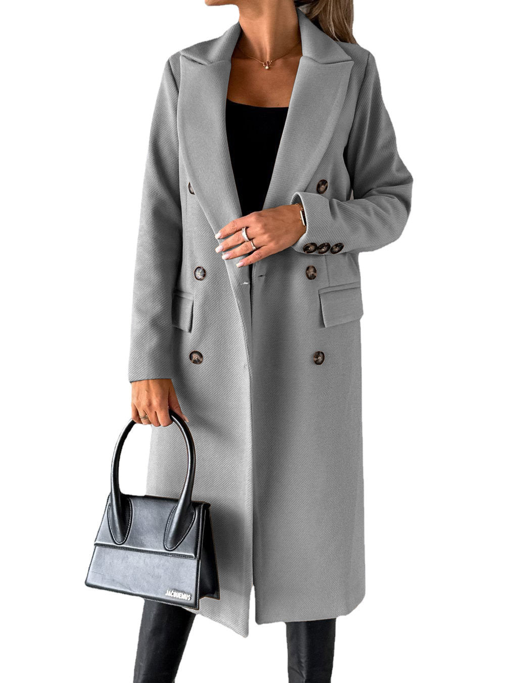 Manteau Long Élégant Femme – Automne & Hiver