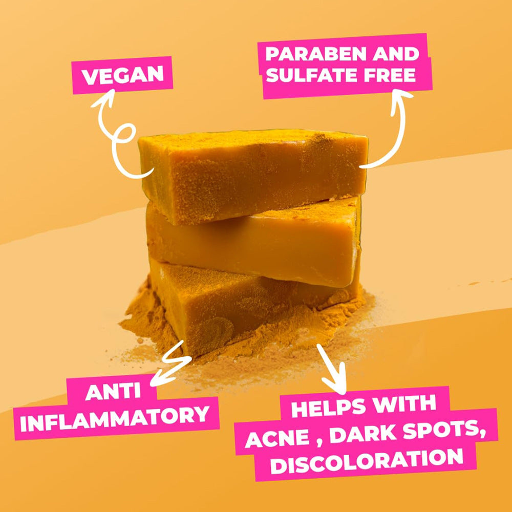 Savon Éclaircissant Curcuma & Acide Kojique – Peau Lumineuse & Unie