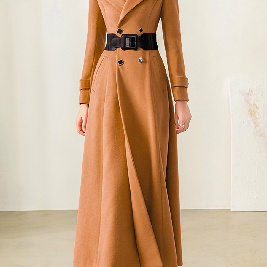 Manteau Long 100% Laine – Élégance et Chaleur pour l'Hiver