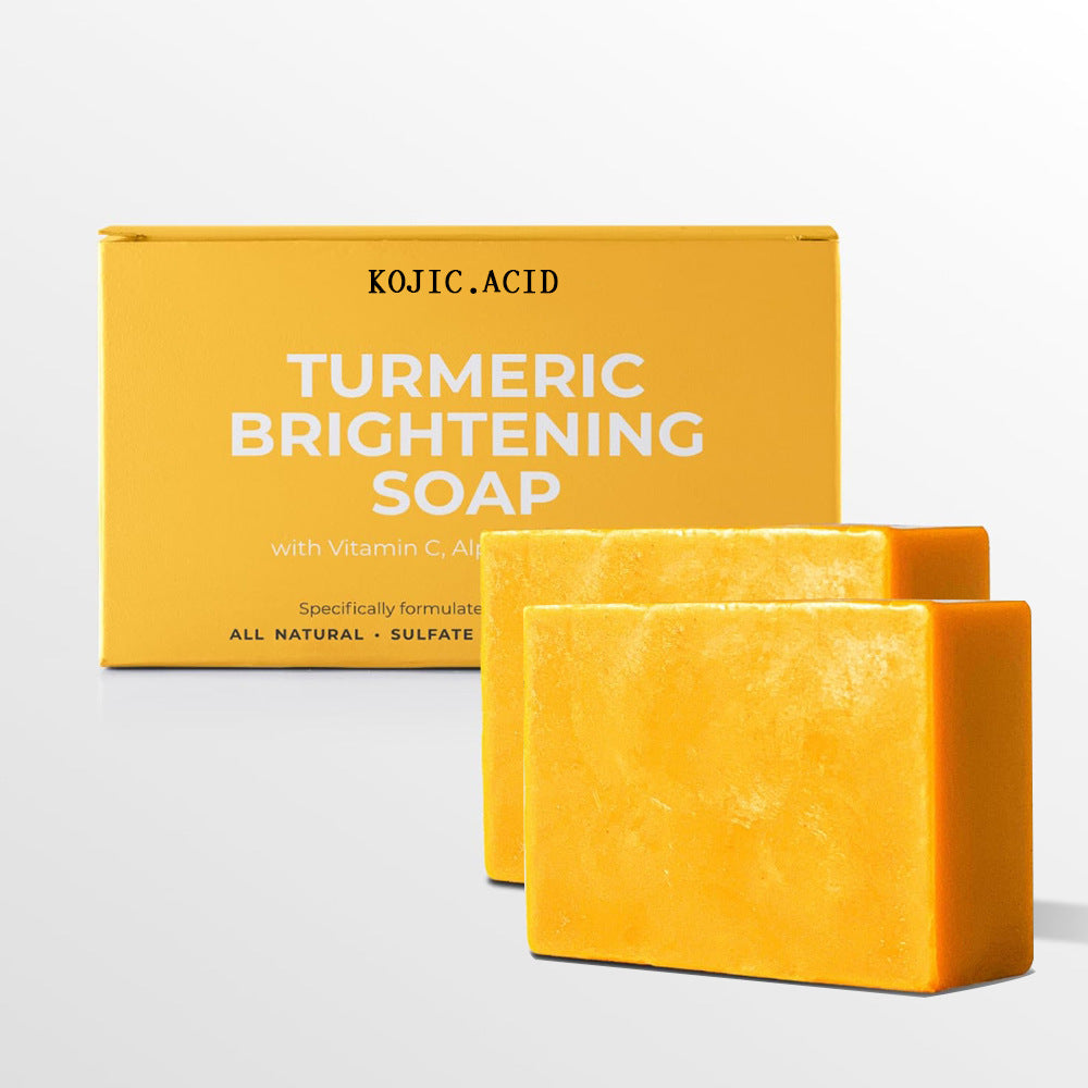 Savon Éclaircissant Curcuma & Acide Kojique – Peau Lumineuse & Unie