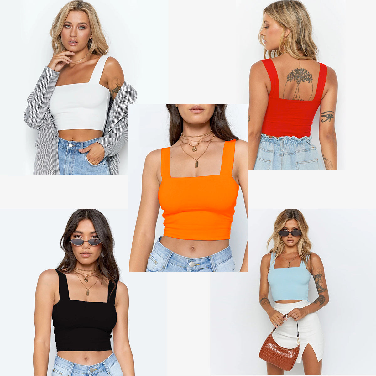 Débardeur Crop Top Femme – Basique Chic & Tendance Été