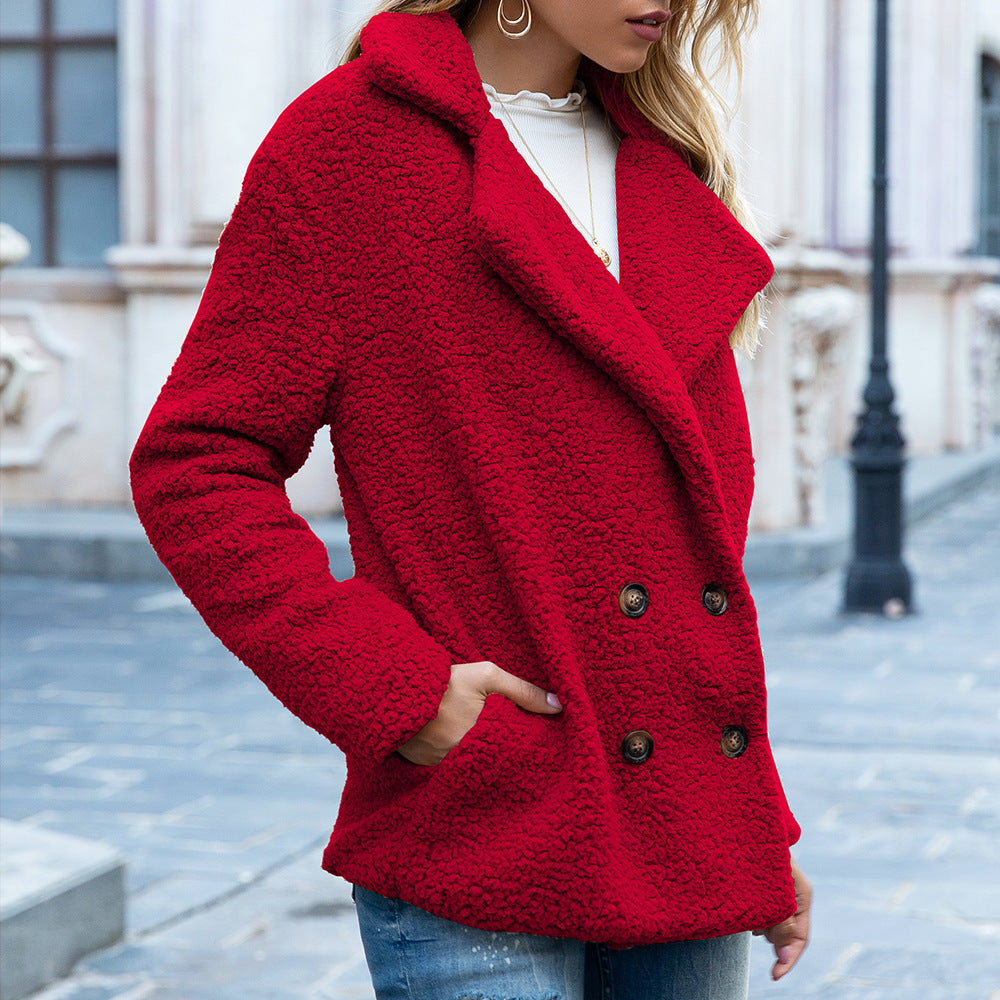 Manteau Femme Style Teddy – Doux, Chaud & Tendance