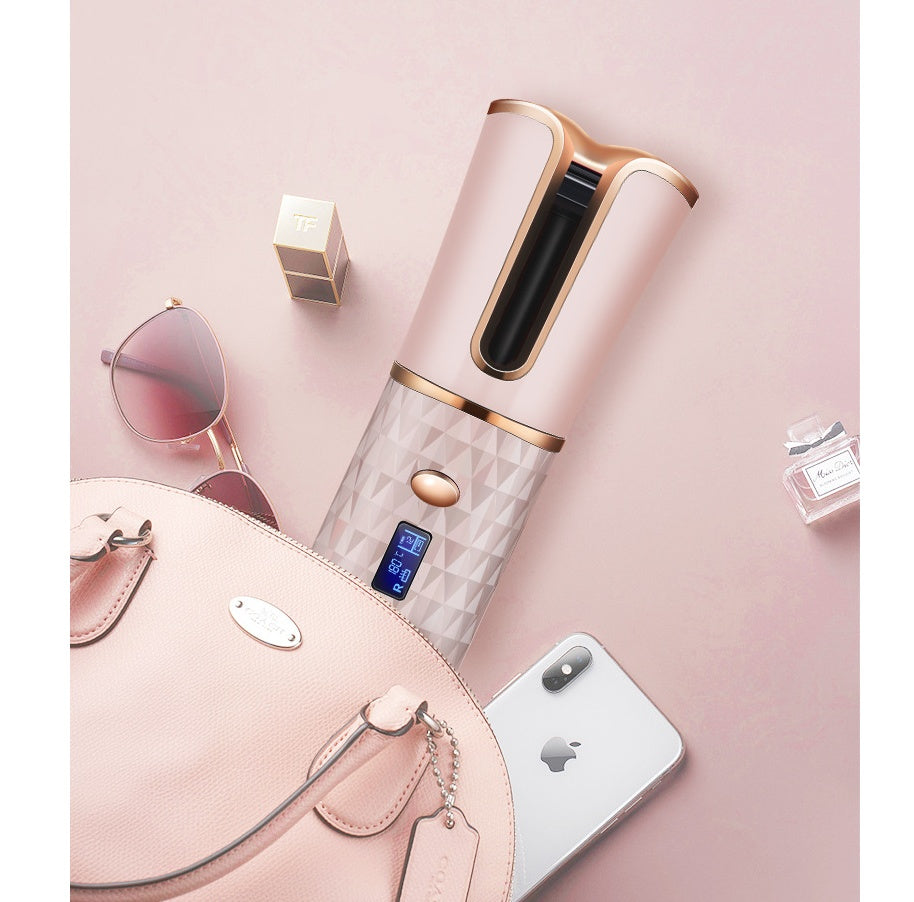 Fer à boucler automatique sans fil rechargeable – Boucles parfaites en quelques secondes