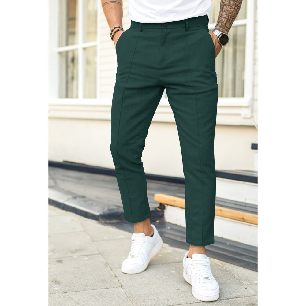Pantalon Slim Élégant Homme – Coupe 7/8 Moderne