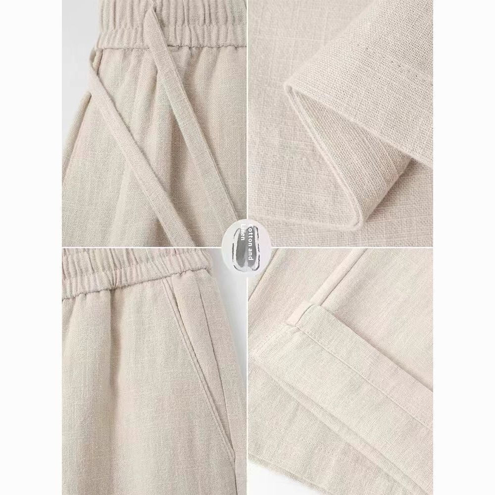 Pantalon Décontracté Homme – Taille Élastique – Confort & Style Été