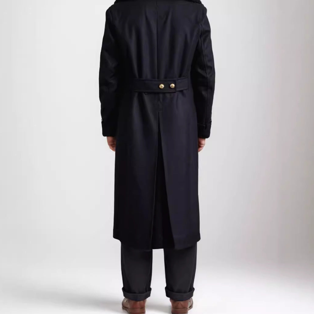 Manteau Long Homme en Laine – Élégance & Charisme Intemporel