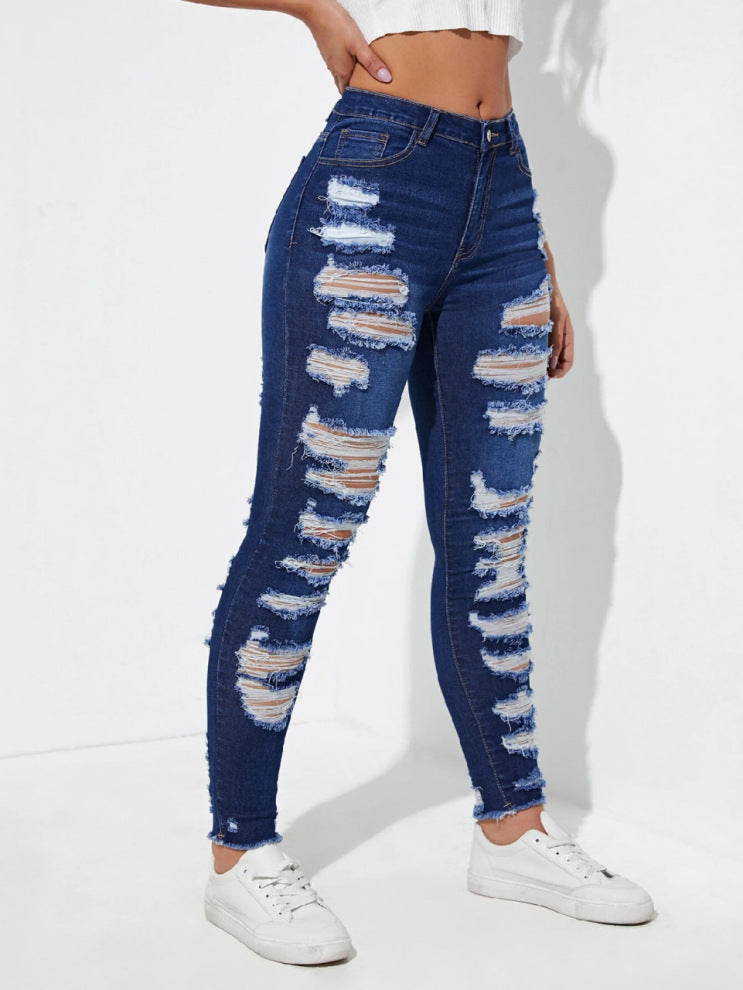 Jean Déchiré Skinny Femme – Streetwear Premium