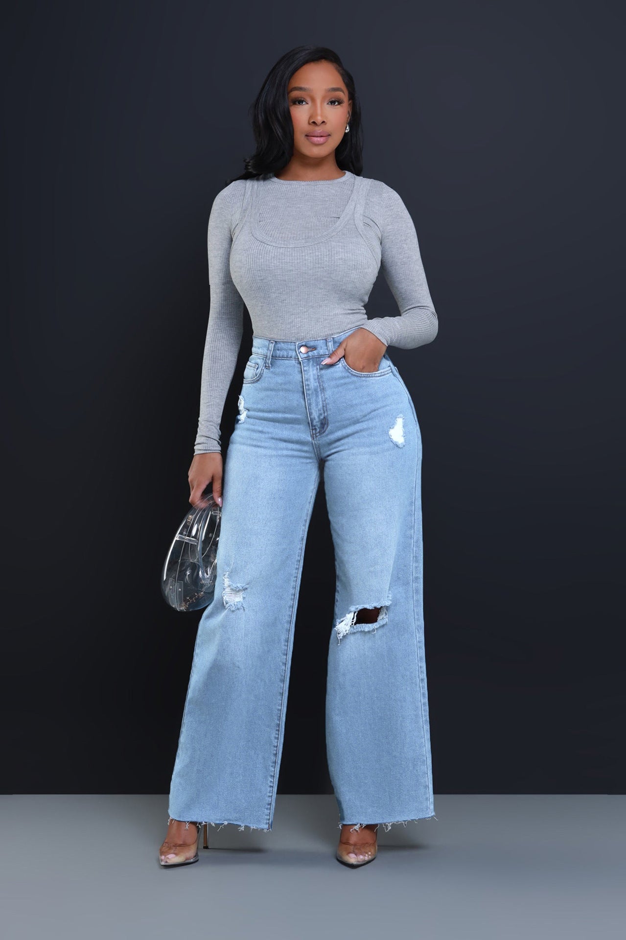 Jean Flare Femme Taille Haute | Effet Vintage & Coupe Tendance 90s