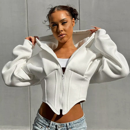 Hoodie Corset Femme – Style Streetwear & Sexy