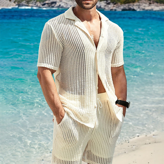 Cardigan tricot “Beach Vibes” ️ – Look chill rétro & tendance été 2025