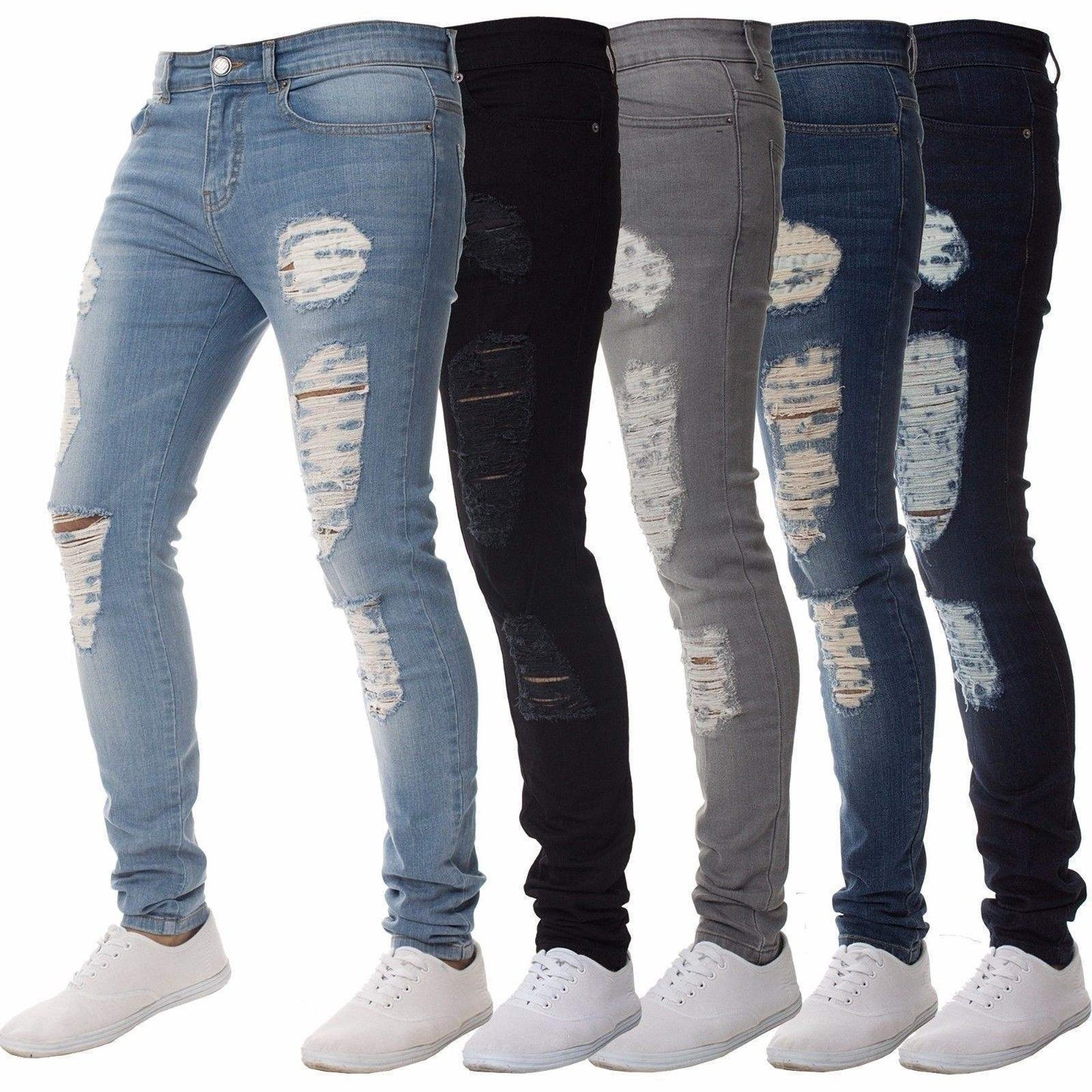 Jean Slim Déchiré Homme – Collection Streetwear